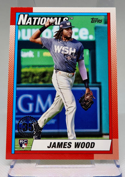 2025 Topps Series 1 - 1990 Topps Baseball James Wood #T90-39 (RC)