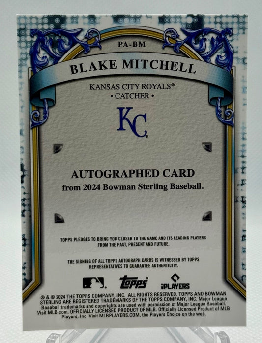 2024 Bowman Sterling - Prospect Autographs Blake Mitchell #PA-BM (AU, RC)