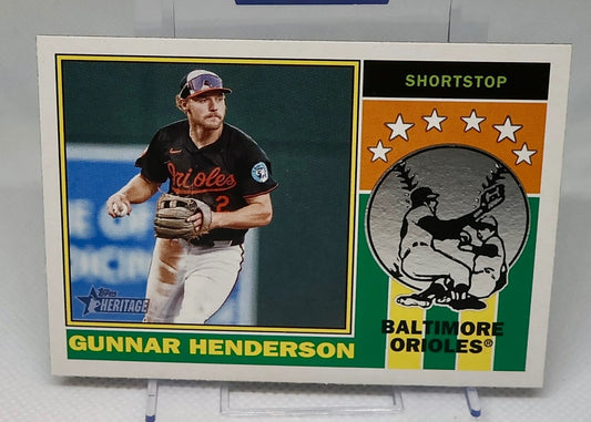 2025 Topps Heritage 1976 Player Icons Gunnar Henderson Orioles Short Print SP