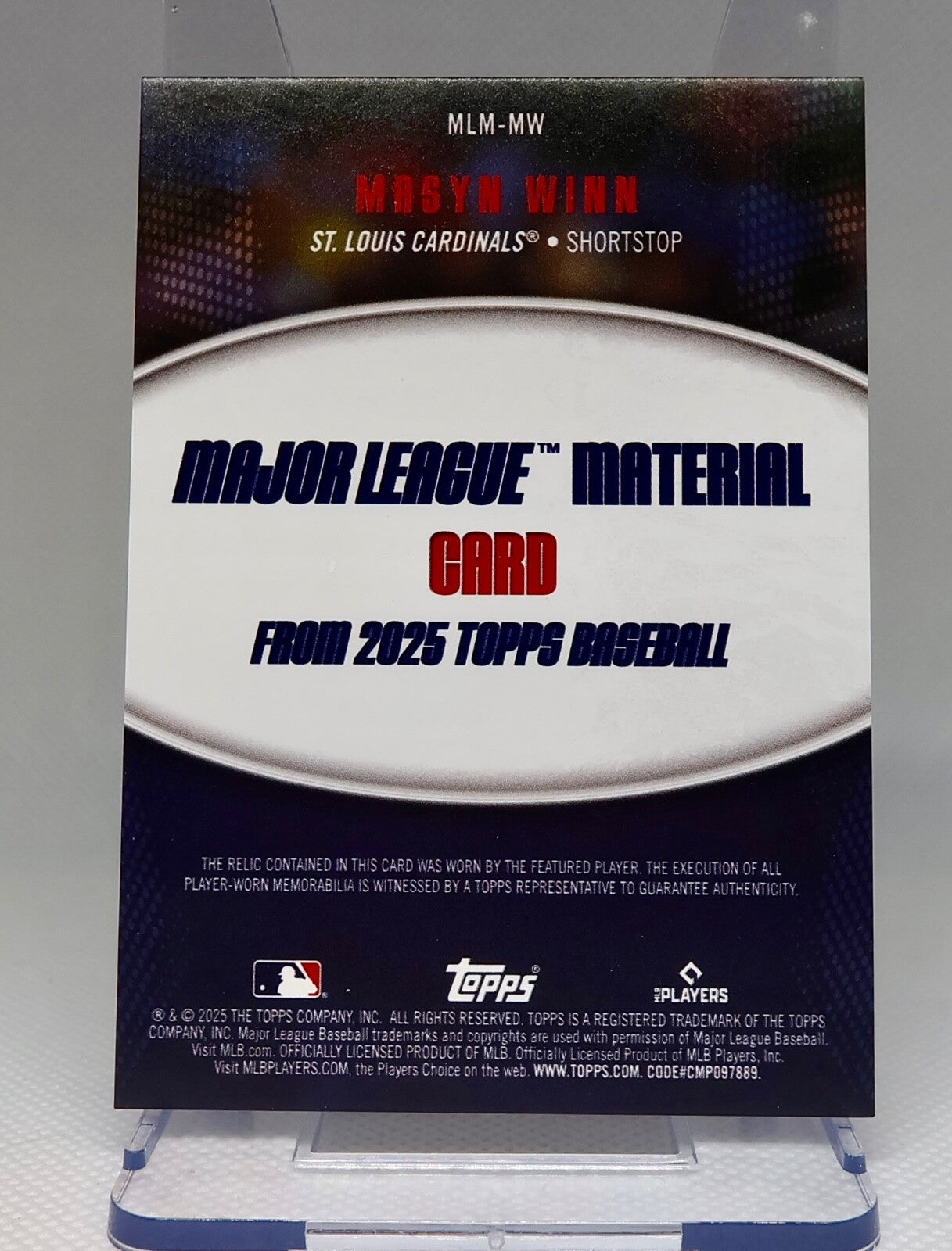 2025 Topps -Major League Material Maysn Winn St. Louis Cardinals