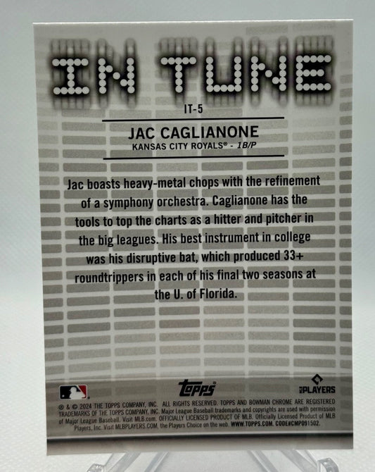 2024 Bowman Draft - In Tune Jac Caglianone #IT-5 (RC)