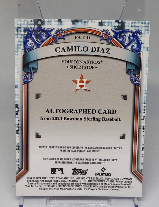 2024 Bowman Sterling - Prospect Autographs Camilo Diaz #PA-CD (AU, RC)
