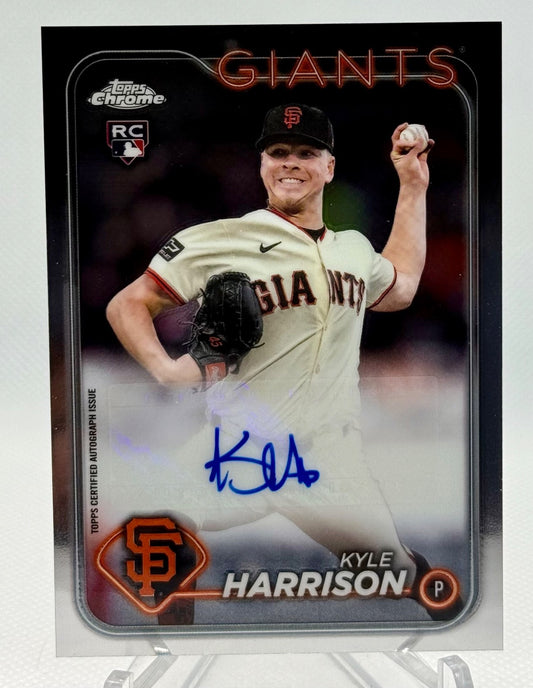 2024 Topps Chrome Update Series - Autographs Kyle Harrison #AC-KH (AU, RC)